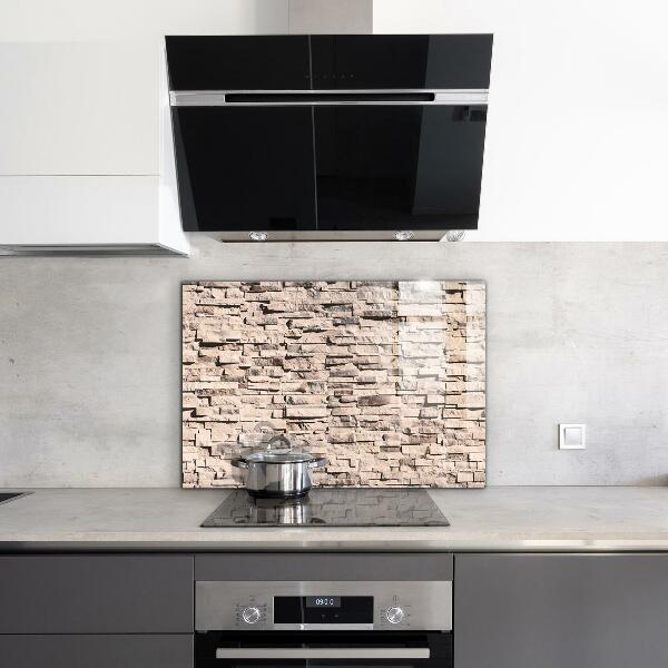 Kitchen splashback Natural stone brick