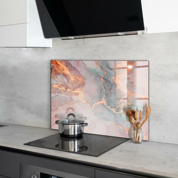 Kitchen splashback Marble texture
