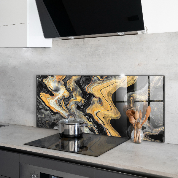 Glass printed splashbacks Marble modern art