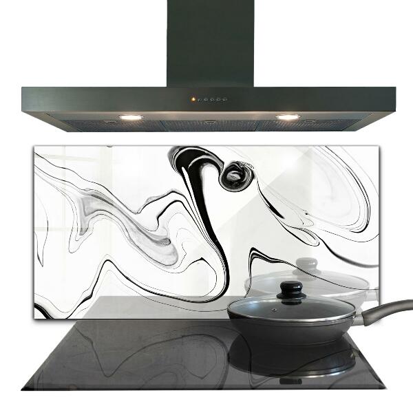 Glass printed splashbacks Monochrome watercolor