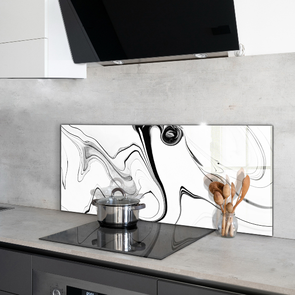Glass printed splashbacks Monochrome watercolor