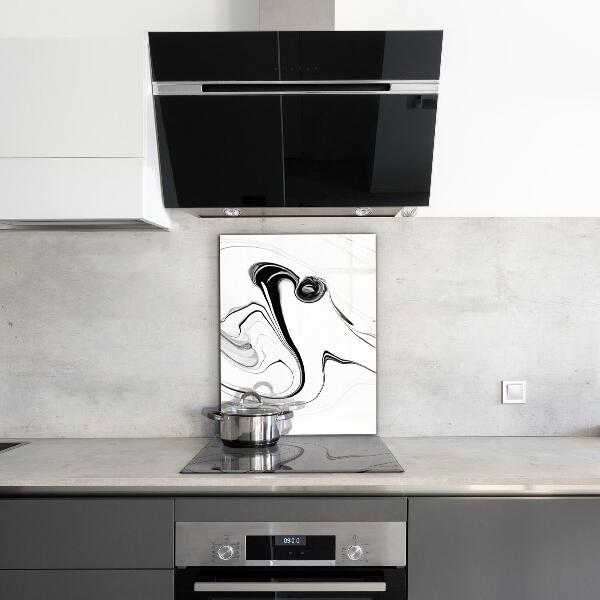 Glass printed splashbacks Monochrome watercolor
