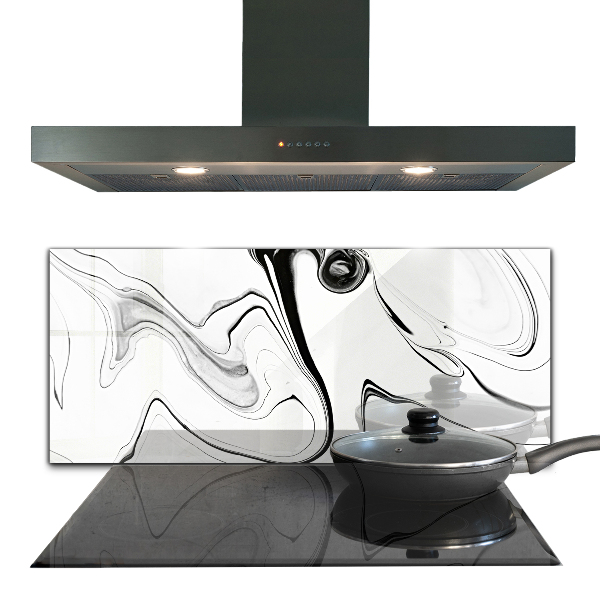 Glass printed splashbacks Monochrome watercolor