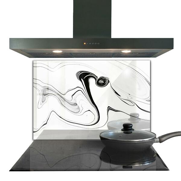 Glass printed splashbacks Monochrome watercolor