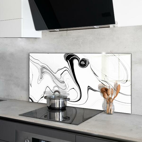 Glass printed splashbacks Monochrome watercolor