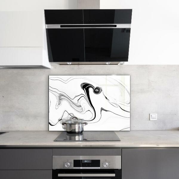 Glass printed splashbacks Monochrome watercolor