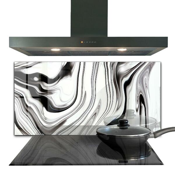 Kitchen wall panels Watercolor black and white