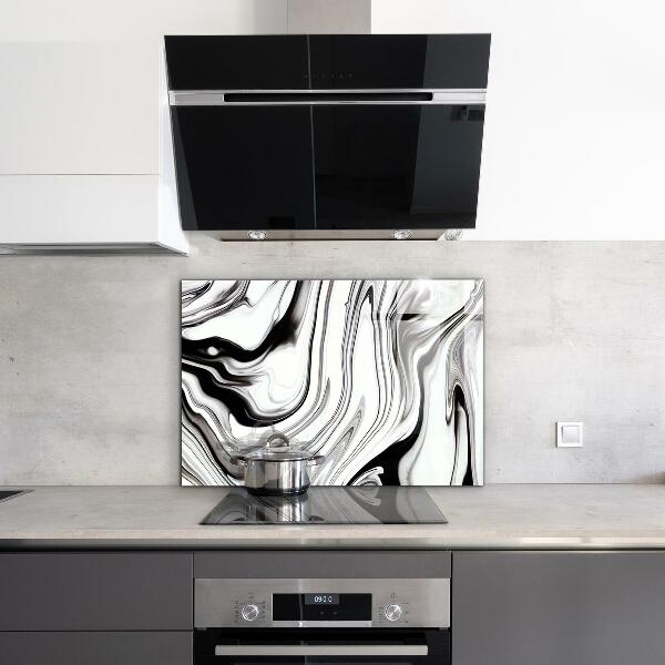 Kitchen wall panels Watercolor black and white