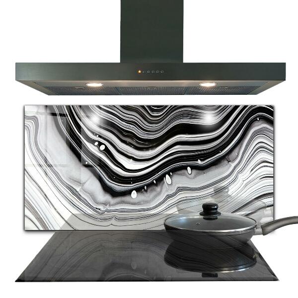 Glass printed splashbacks Monochrome abstraction