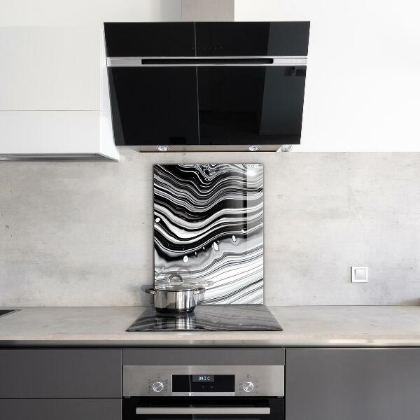 Glass printed splashbacks Monochrome abstraction