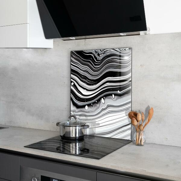 Glass printed splashbacks Monochrome abstraction