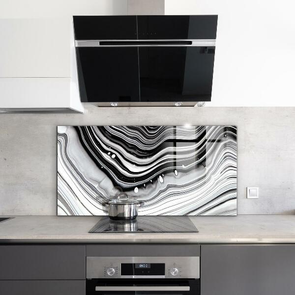 Glass printed splashbacks Monochrome abstraction