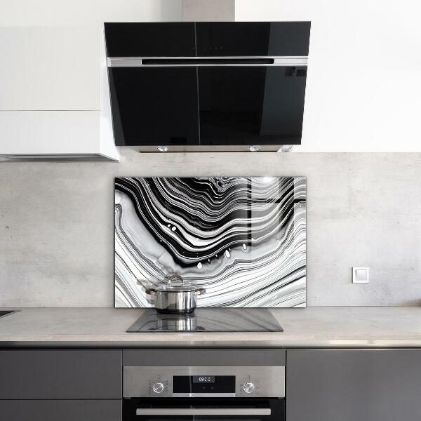 Glass printed splashbacks Monochrome abstraction
