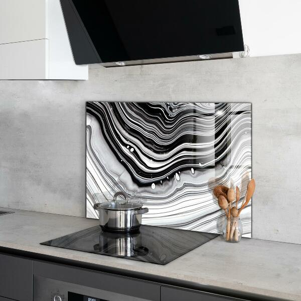 Glass printed splashbacks Monochrome abstraction