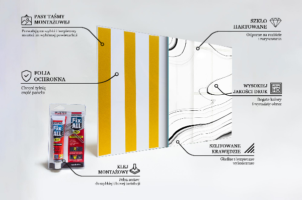 Glass printed splashbacks Delicate texture