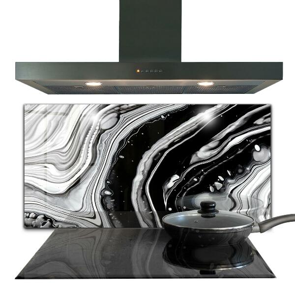 Glass printed splashbacks Monochrome abstraction