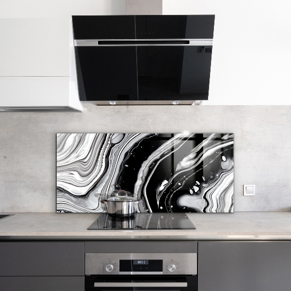Glass printed splashbacks Monochrome abstraction