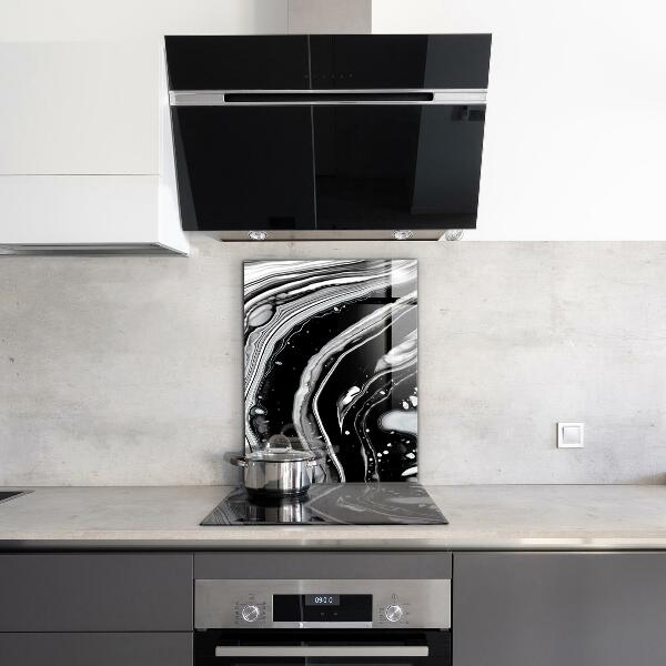 Glass printed splashbacks Monochrome abstraction
