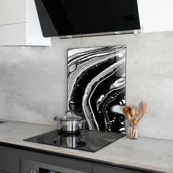 Glass printed splashbacks Monochrome abstraction