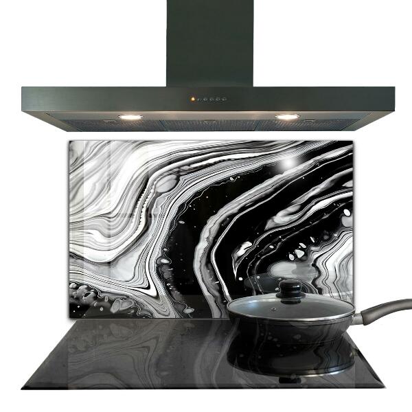 Glass printed splashbacks Monochrome abstraction