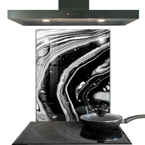 Glass printed splashbacks Monochrome abstraction