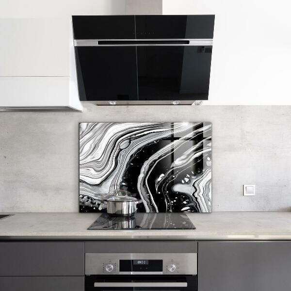 Glass printed splashbacks Monochrome abstraction