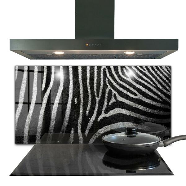 Glass printed splashbacks Zebra skin african ext