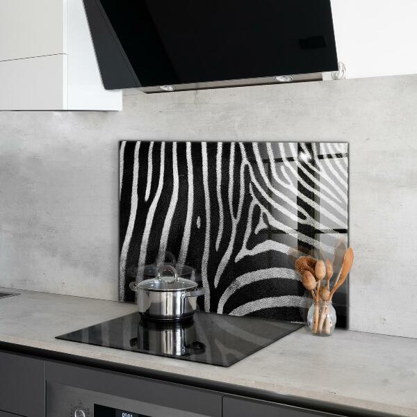 Glass printed splashbacks Zebra skin african ext