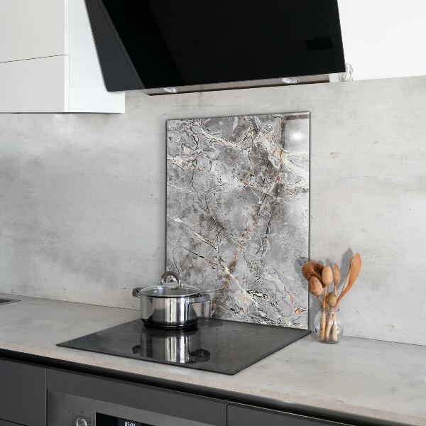 Glass printed splashbacks Gray granite marble stone