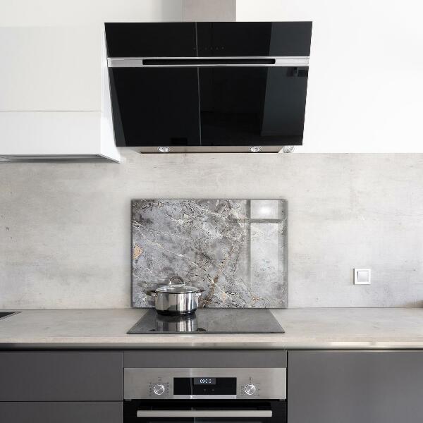 Glass printed splashbacks Gray granite marble stone