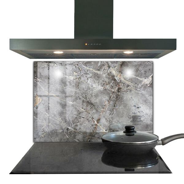 Glass printed splashbacks Gray granite marble stone