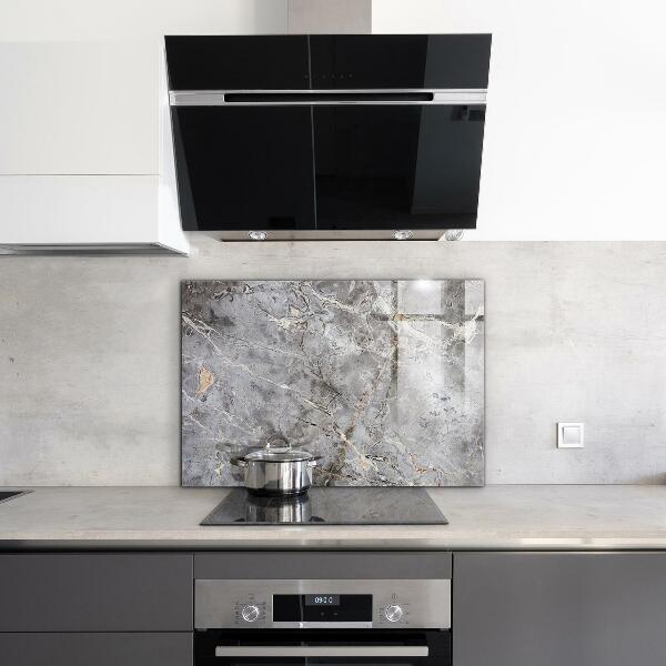Glass printed splashbacks Gray granite marble stone