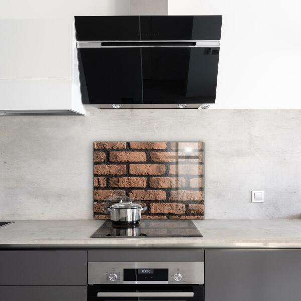 Glass printed splashbacks Natural brick wall