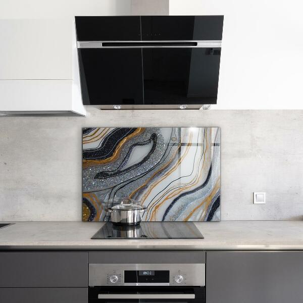 Glass printed splashbacks Marble stone texture