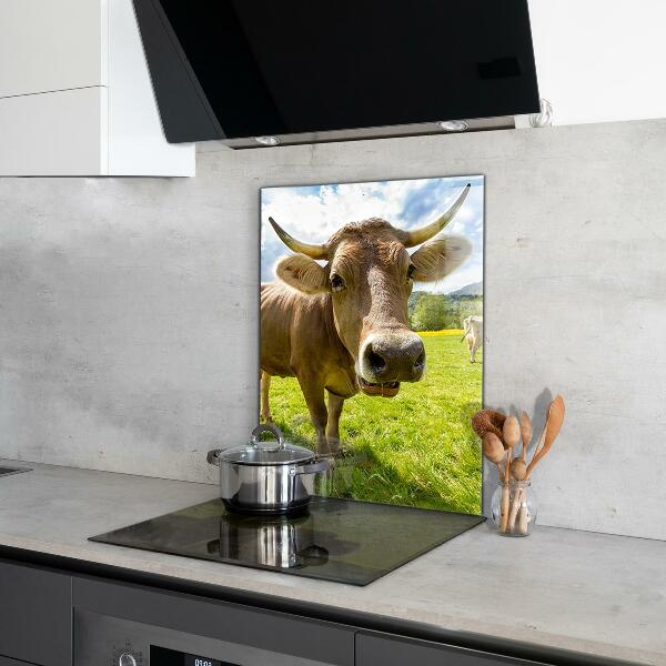 Kitchen wall panels Rural climate krowa pole