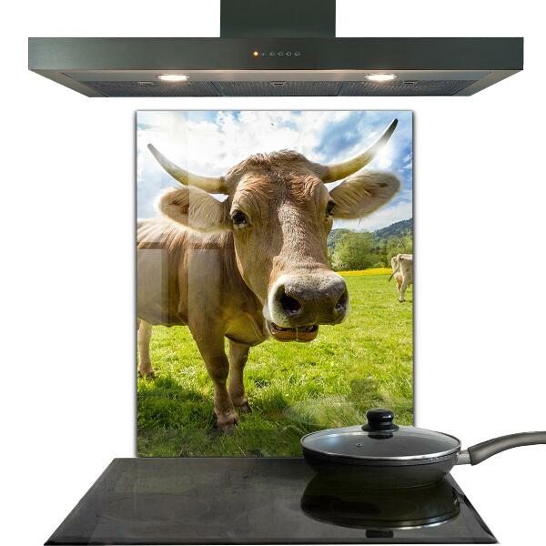 Kitchen wall panels Rural climate krowa pole