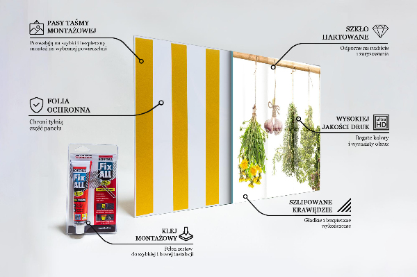 Kitchen wall panels Dried herbs herbal medicine