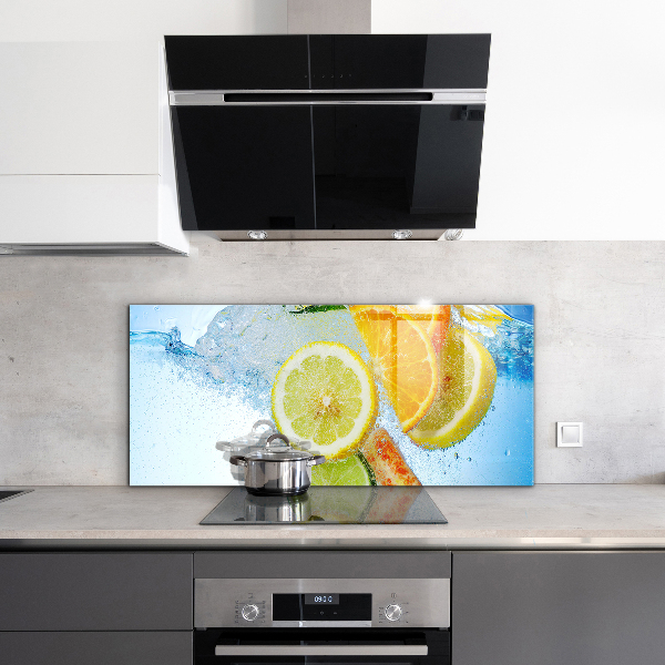 Kitchen wall panels Juicy citrus refreshment