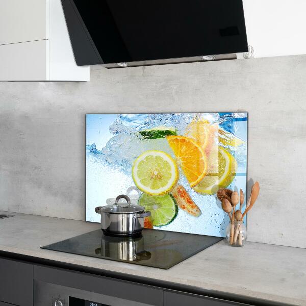 Kitchen wall panels Juicy citrus refreshment