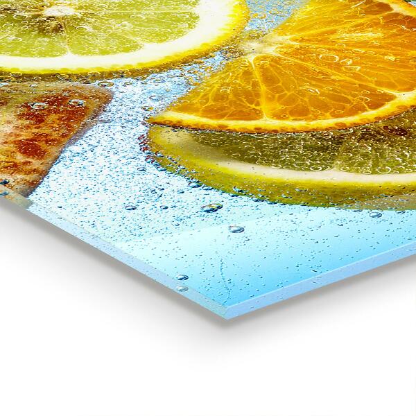 Kitchen wall panels Juicy citrus refreshment