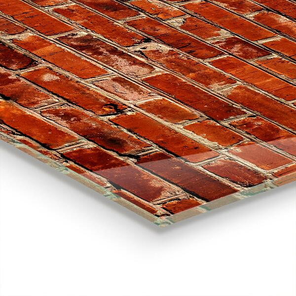 Oven splashback Natural brick wall