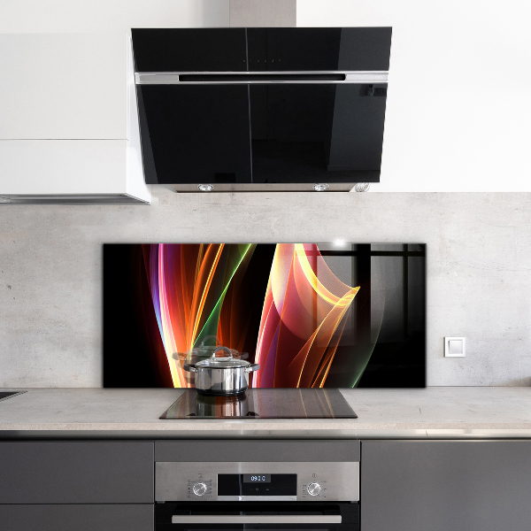 Kitchen wall panels Energy waves abstraction