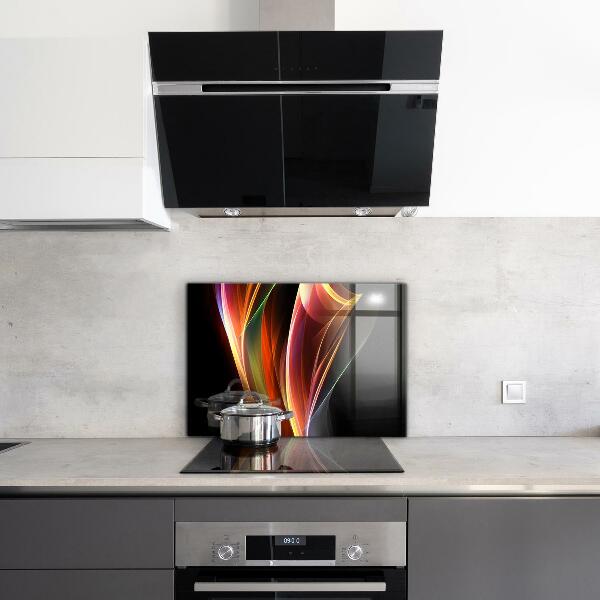 Kitchen wall panels Energy waves abstraction