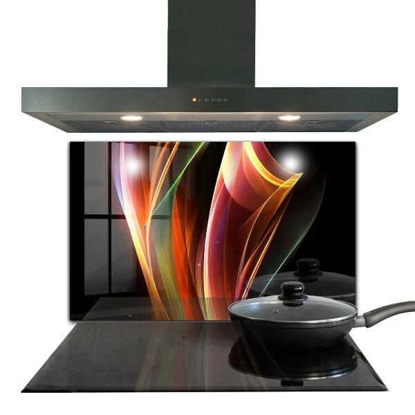 Kitchen wall panels Energy waves abstraction