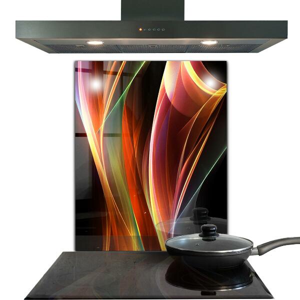 Kitchen wall panels Energy waves abstraction