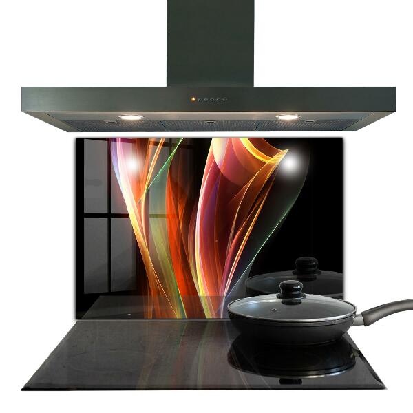 Kitchen wall panels Energy waves abstraction