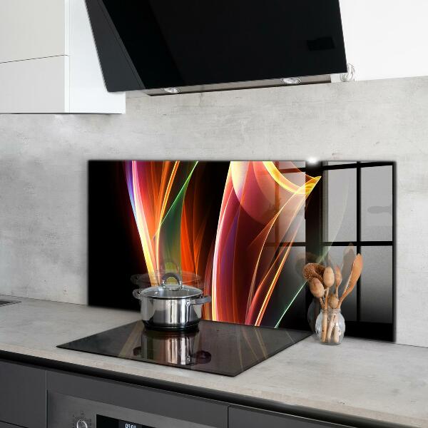 Kitchen wall panels Energy waves abstraction