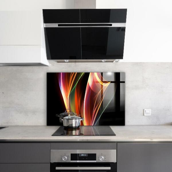 Kitchen wall panels Energy waves abstraction