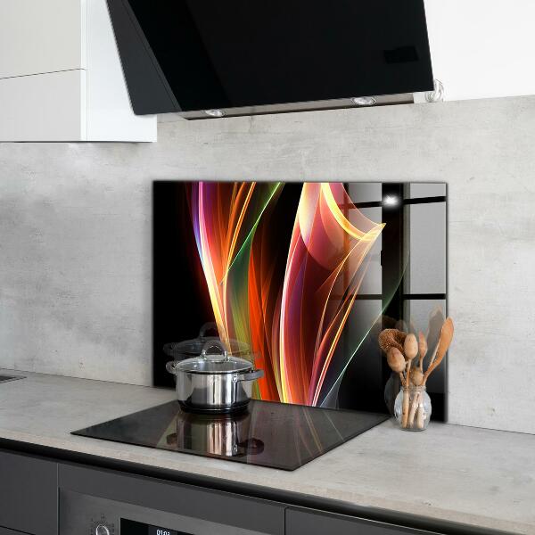 Kitchen wall panels Energy waves abstraction