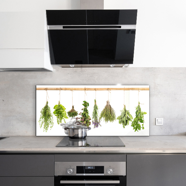 Kitchen wall panels Dried herbs healthy diet